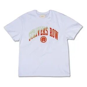 STRIVERS ROW Soul 6 Graphic Blended Cotton Crew Neck T-Shirt Brite WHITE